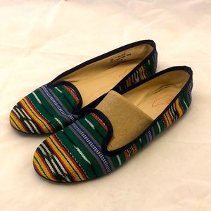 Anthropology Woven Tapestry Loafers Flats sz 8,5